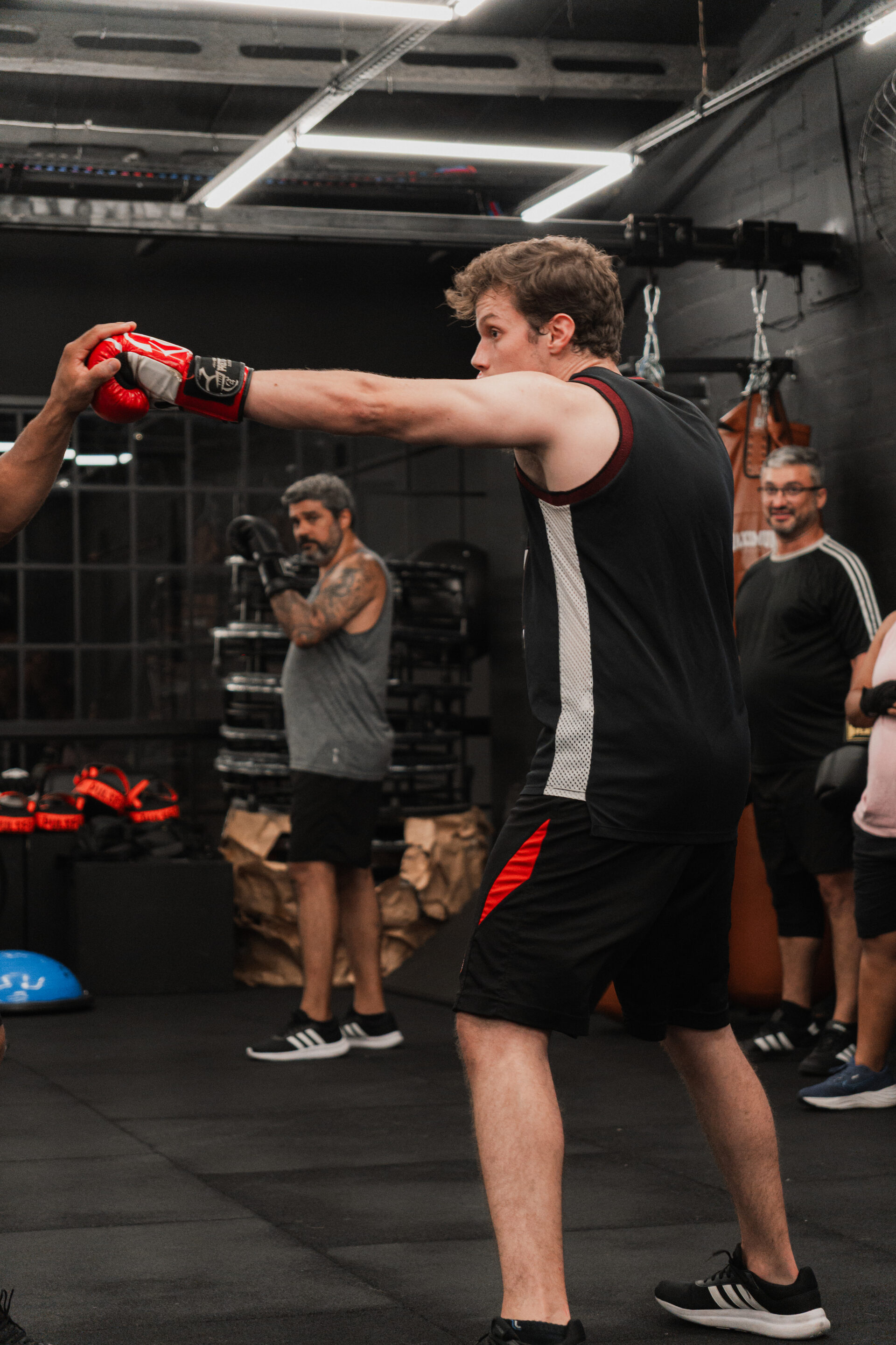 Aula de boxing — sessão dirigida